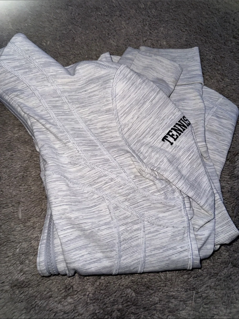 lululemon athletica Kids Light Gray 'TENNIS' Zip Hoodie
